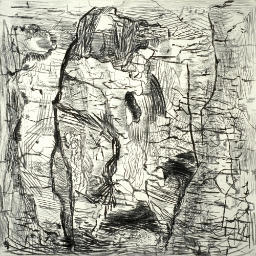 1988 Land en Zee no. 2 | 119 x 119 cm | charcoal on paper