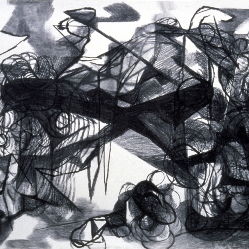 1990 Murs / Untitled no. 3 | 110 x 83 cm | charcoal on paper |collection Stedelijk Museum Amsterdam, NL