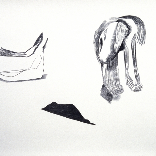 1990 Murs / Untitled no. 5 | 110 x 83 cm | charcoal on paper