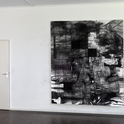 2020-Untitled | 197 x 227 cm | charcoal on paper