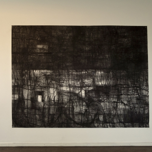 2021 Untitled | 157 x 260 cm | charcoal on paper