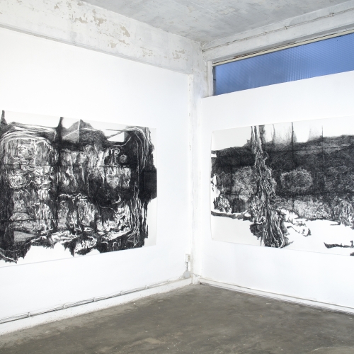 2010 Studio view no. 5 and no. 2 | 153 x 237 cm