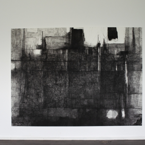2015 Ubtitled no. 2 | 233 x 157 cm | charcoal on paper