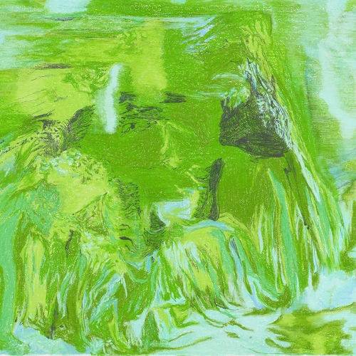 2006 Green no.2 100 x 70 cm / pastel, graphite pencil