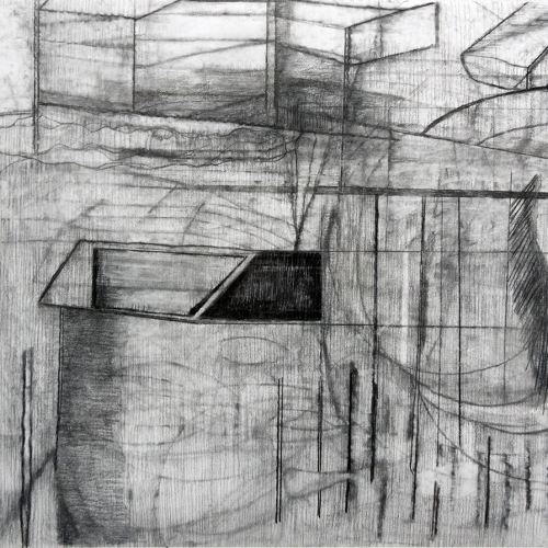 2024 Erased Cities no.10 100 x 70 cm | Charcoal on paper