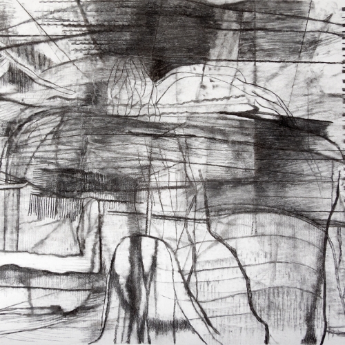 2024 Erased Cities no.9 100 x 70 cm | Charcoal on paper