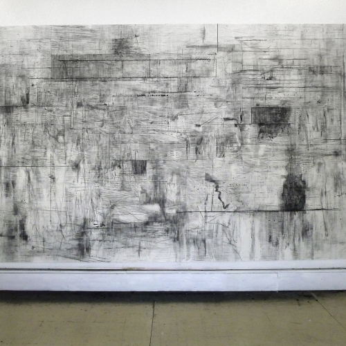 2013 Untitled no. 1 |335 x 196,5 cm | charcoal on paper